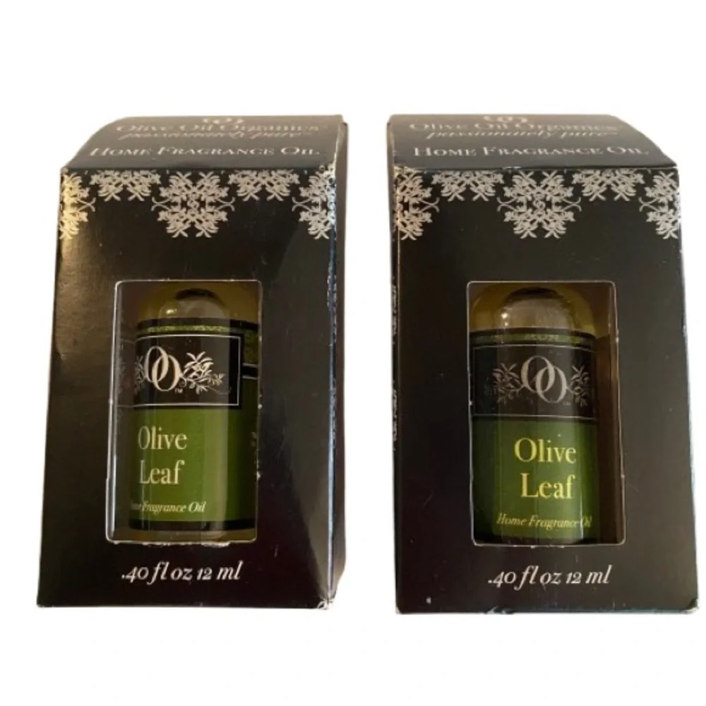 Olive Oil Organics Home Fragrance Oil in Olive Leaf, Set of 2 NIB